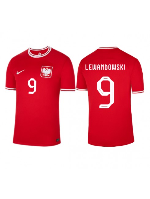Polen Robert Lewandowski #9 Auswärtstrikot WM 2022 Kurzarm